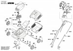 Bosch 3 600 H85 A01 Rotak 1000 Lawnmower 230 V / Eu Spare Parts